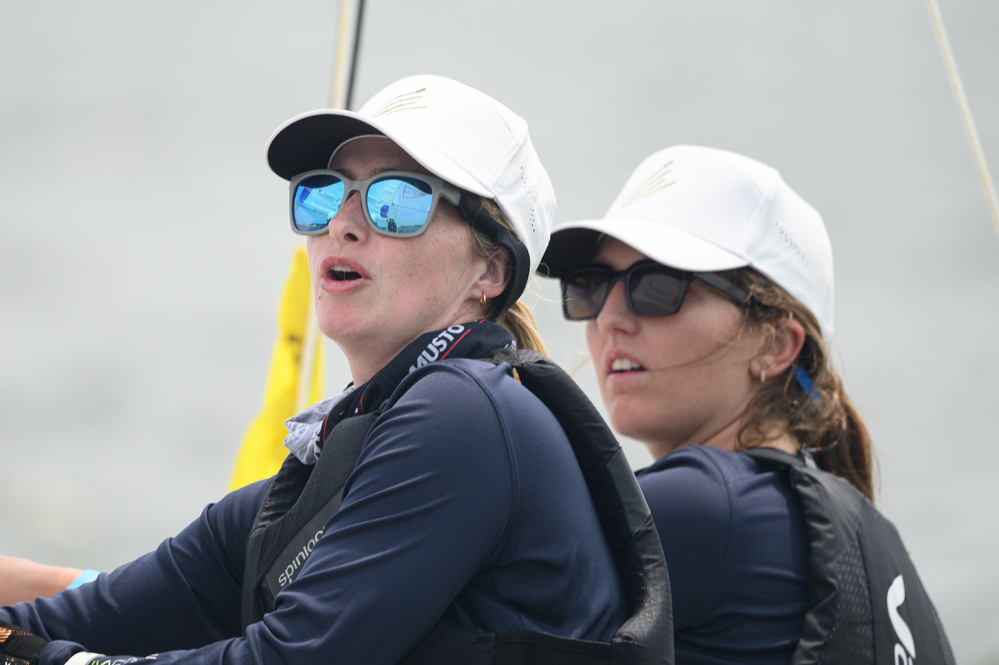 Upwind sailing on Day 2